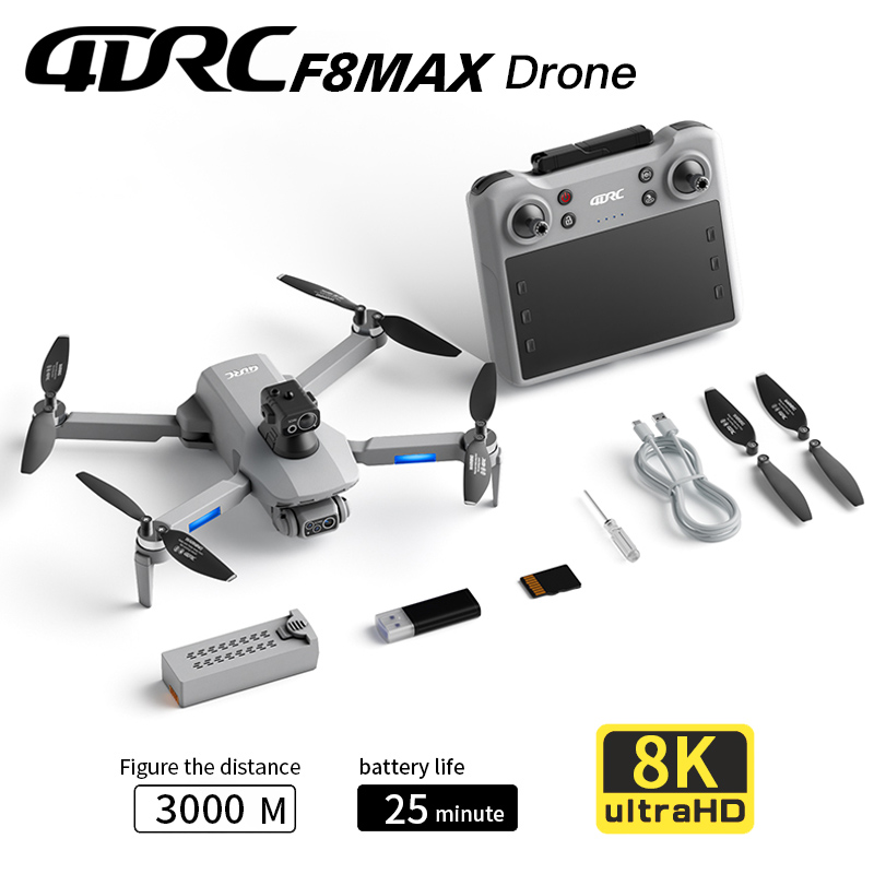 Drone Gimbal Brushless - F8 MAX GPS 드론 전문가용 8K