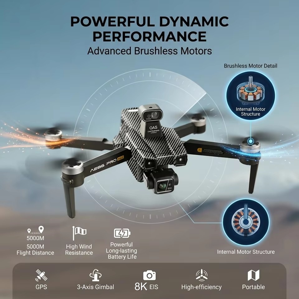 브러시리스 8K ESC 듀얼 카메라 드론 GPS 3축  - Drone Gimbal 3 Axis 리뷰 및 가격