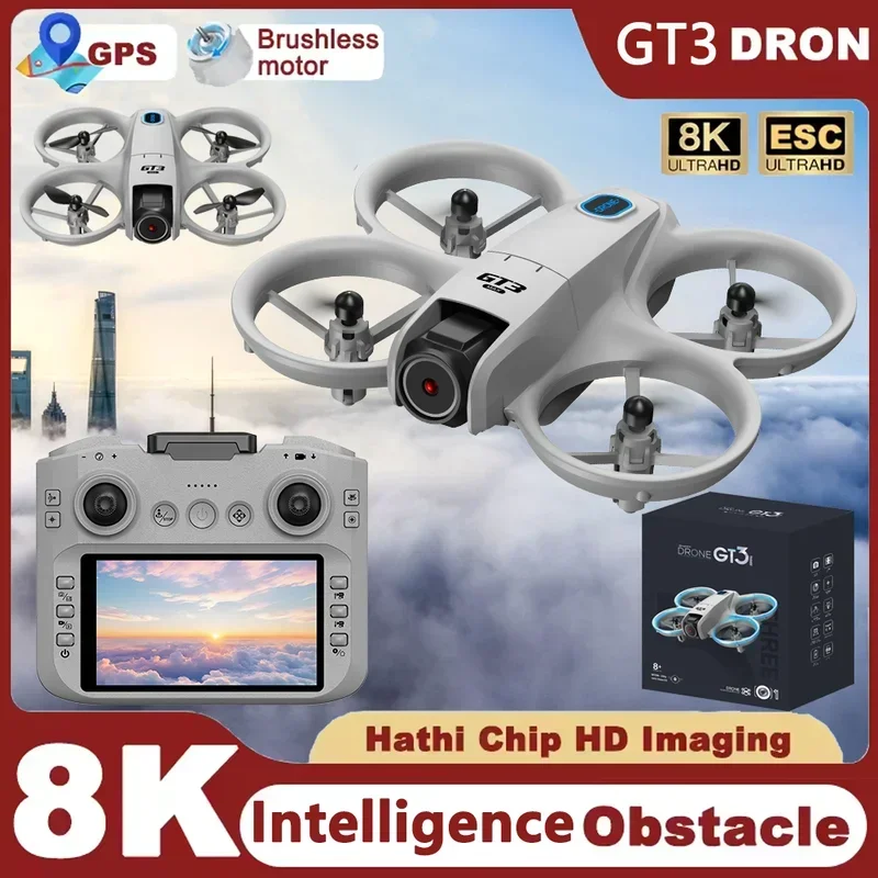 GT3 미니 신형 드론 RC 쿼드콥터 8K 카메라 HD - Drone Gimbal 2 Axis 리뷰 및 가격