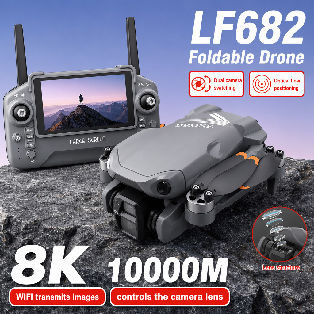 항공 사진 촬영 LF682 드론 8K HD 듀얼 카메라 - Drone Gimbal Case 리뷰 및 가격